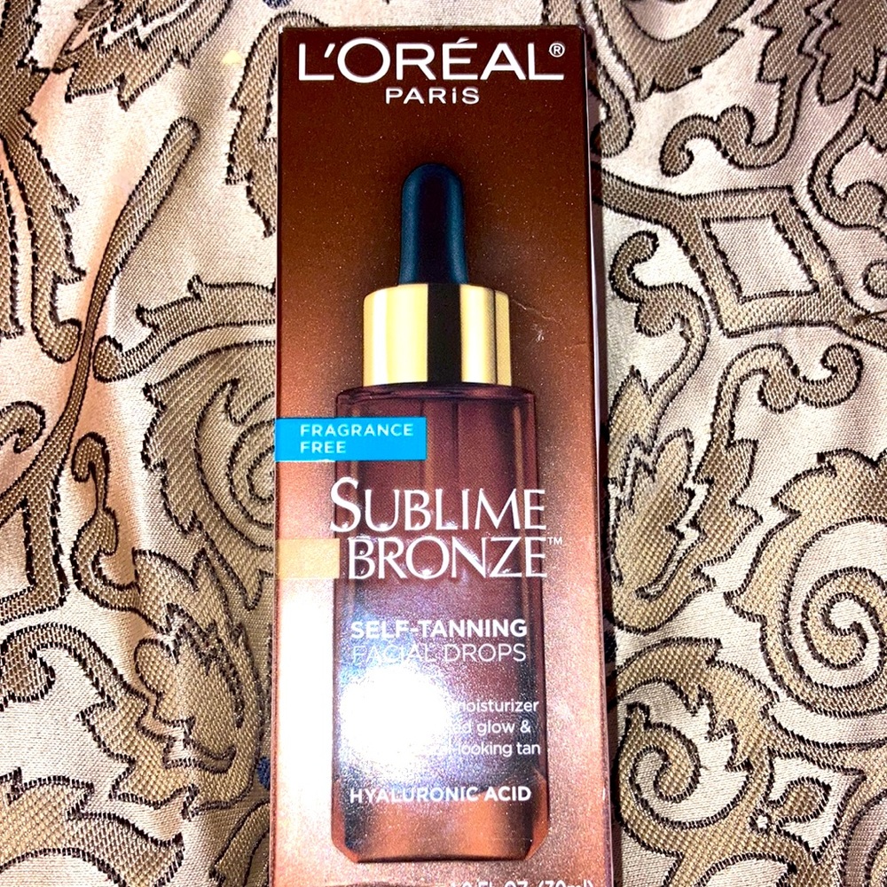 New L’Oréal Sublime Bronze self tanning Facial drops 1.0 fl oz